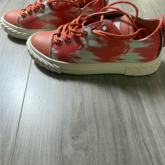 Giuseppe Zanotti Red and White Sneakers